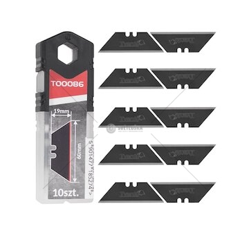 Čepele lichoběžníkové 60x19x0,6mm, SK2H, 10ks TVARDY