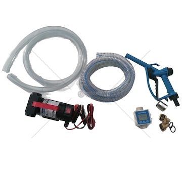 Čerpadlo na olej a naftu sada 12V, sada pistole, hadice a měřidla
