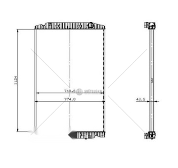 Chladič, chlazení motoru NRF NRF509698