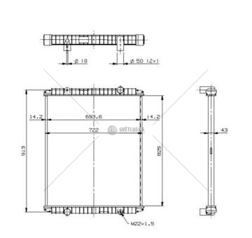Chladič, chlazení motoru NRF NRF509706
