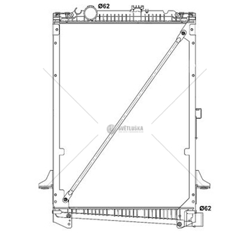 Chladič, chlazení motoru NRF NRF519616