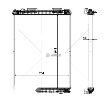 Chladič, chlazení motoru NRF NRF58371