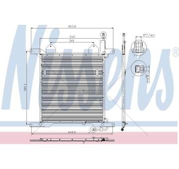Chladič klimatizace 470x610x16 daf 95xf, xf95 0068903_A