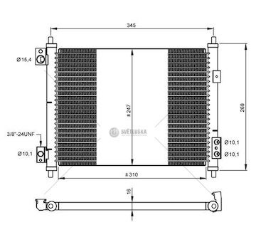 Chladič klimatizace RVI MAXITY 07- NI NRF NRF35926