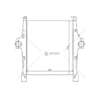 Chladič vzduchu 651x772x50 intercooler iveco stralis, trakker, e.trakker 0183638_A