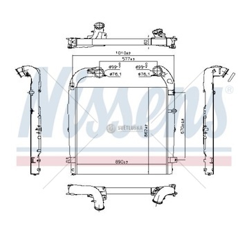 Chladič vzduchu 890x862x62 scania p,g,r,t od 01.2003 0346537_A