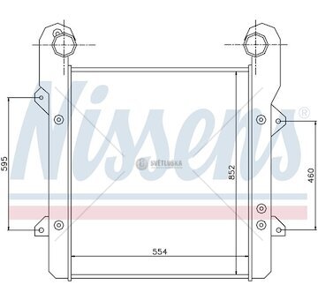 Chladič vzduchu DAF XF 95 554x852x52