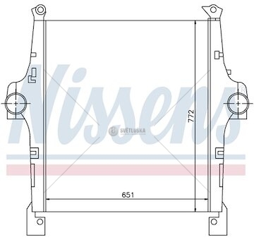 Chladič vzduchu IVECO STRALIS (02-) 651x772x50