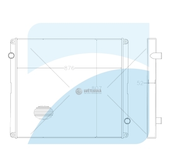 CHLODNICA WODY VOLVO B12 01.00- TD122FH/ TITANX VL2051