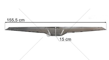 Chromovaná lišta masky MAN TGS 2020- Lamiro 380-13EX