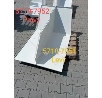 Cz blatník zadní pravý bez kapsy falcovaný 57,5cm | 5718-7952