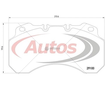 Deska brzdová 29099,29100 textar 214x112x25 rvi midlum 210,250,midliner m180,m250 0039396_A