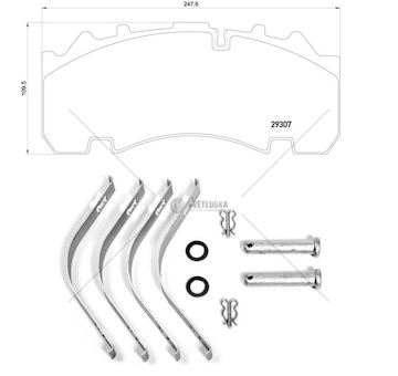 Deska brzdová 29167 valeo 247x109x30 bpw od 2003 0155238_A
