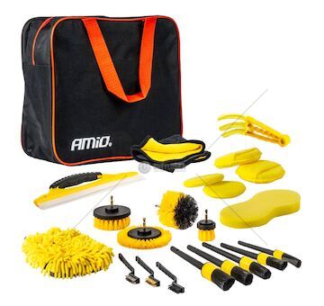 Detailingová sada pro čištění auta 22 ks AMiO-04329