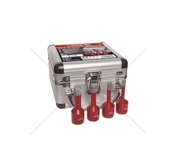 Diamantové vykružovací korunky Strend Pro, korunkové vrtáky sada 4ks, 6-12mm, závit M14
