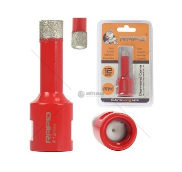 Diamantový korunkový vrták s otvorem ⌀12 mm M14 RAPID