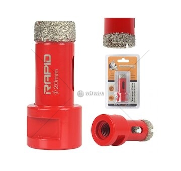 Diamantový korunkový vrták s otvorem ⌀20 mm M14 RAPID