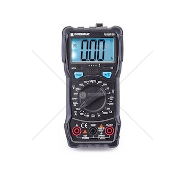 Digitální LCD multimetr, 600 V, 10 A - POWERMAT