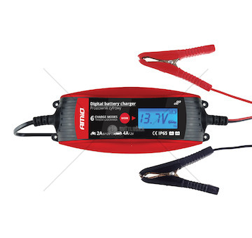 Digitální nabíječka auto / moto 6V/12V - 2A/4A - DVL DBC-4A AMiO 02088