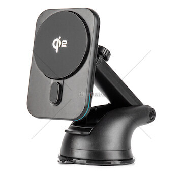 Držák magneticky s rychlonabíječkou do auta Qi2 15W AMiO-04181