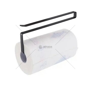 Držák papírových utěrek, černý