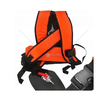 Dvouramenný popruh ke křovinořezu PROFI oranžový