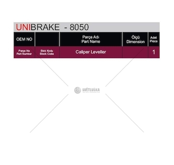 DZWIGNIA ZACISKU MODUL-T UNIBRAKE UNB8050
