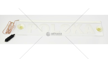 EKRAN PODSWIETLANY PRZEZR.24V POLSKA  EKRAN/POLSKA