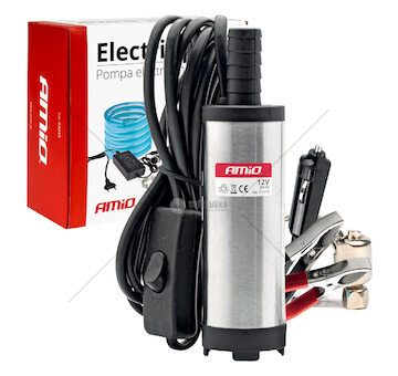 Elektrické čerpadlo na naftu 12V ponorné, průměr 38 mm -souprava s hadicí