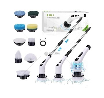 Elektrický čistící kartáč, sada 9 ks hlavic - LASER CUT