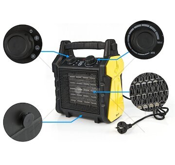 Elektrický keramický ohřívač, topidlo 2kW GEKO