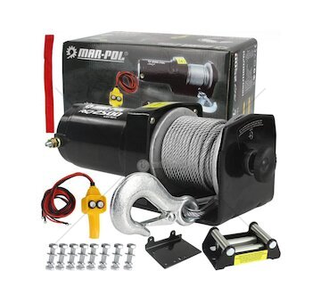 Elektrický lanový naviják 12 V pro vozidla, 1133 kg/2500 lbs, 970 W RQ2500 MAR-POL