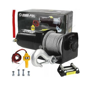 Elektrický lanový naviják 12V 1t (2000lbs - 907kg) MAR-POL