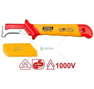 Elektrikářský nůž na kabely, 185x50mm, industrial, TOTAL