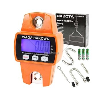 ﻿Elektronická závěsná váha 300kg DAKOTA