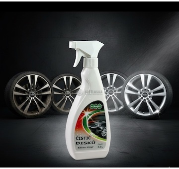 EXTRA silný čistič disků 500 ml s rozprašovačem – na lakované i hliníkové disky