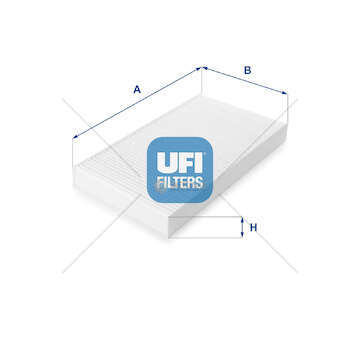 Filter, interior air FILTRO ANTIPOLLINE DAILY S2000 Ufi