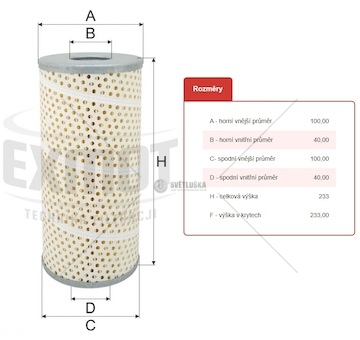 Filtr oleje 92134e  o11 liaz 0000214_A