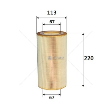 Filtr oleje daf 85cf, xf95, cf75 0102930_A