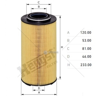 Filtr oleje daf cf, xf106 mx-13315/13355/13390 euro 6 od 05.2017 0235750_A
