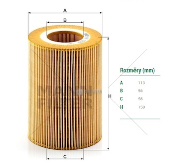 Filtr oleje daf xf95, cf85, cf75, solaris urbino , ginaf série x, van hool a3/ag3/agg3 0167246_A
