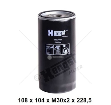 Filtr oleje h230w iveco stralis,trakker, e.star, e.trakker, e.tech, 0056829_A