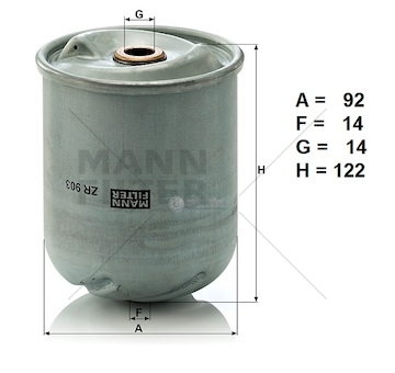 Filtr oleje odstředivky zr903x daf 95xf, cf85, 85cf 0071169_A