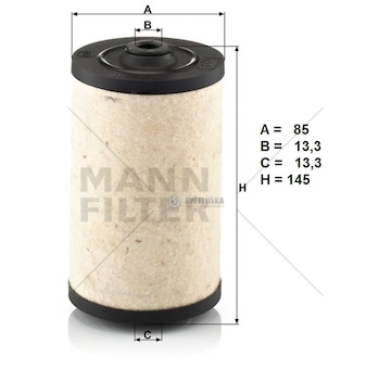 Filtr paliva bfu 811 mercedes bus - výprodej bfu811_A
