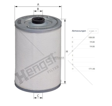Filtr paliva crm motori marini, man d2048 mt 0297130_A