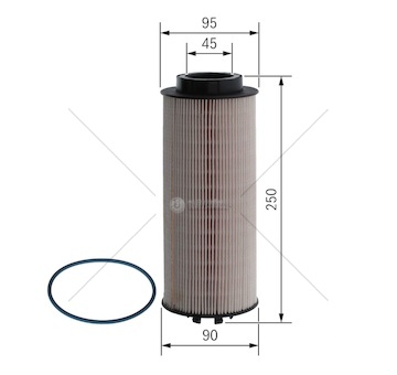 Filtr paliva daf 85cf,105xf,75cf 0135192_A
