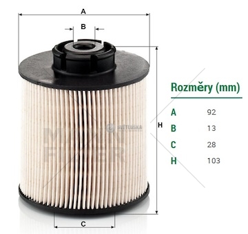 Filtr paliva mercedes atego 1/2, axor 2, econic, liebherr, evobus, claas, neoplan, terberg 0167293_A