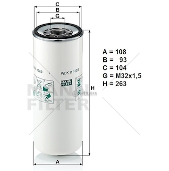 Filtr paliva volvo fmx, fh, fm, rvi magnum, premium, kerax,  0167393_A