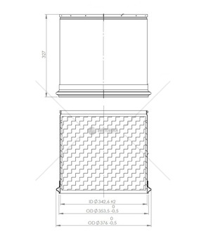 Filtr pevných částic dpf cordierit 12x13 man tgs, tgx euro 6 0568426_A