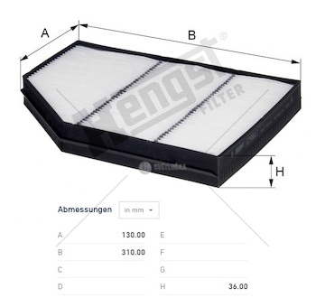 Filtr vzduchu kabiny mercedes actros mp4, antos, arocs 963/964 0163547_A